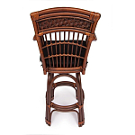 Барный стул из ротанга Eloise коричневый варинант исполнения - 4 | Loft Concept в Сочи