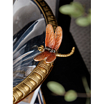 Чаша из прозрачного стекла с бронзовым рельефным ободком Eden Garden варинант исполнения - 6 | Loft Concept в Сочи