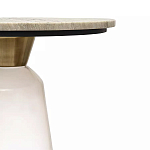 Кофейный столик с прозрачным основанием и столешницей с мраморным узором Transparent Base варинант исполнения - 2 | Loft Concept в Сочи