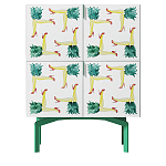 Тумба  с рисунком ShortT Pina Colada Green варинант исполнения - 1 | Loft Concept в Сочи