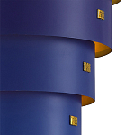 Подвесной светильник фигурный синий из 4-х широких колец Alternating Rings варинант исполнения - 2 | Loft Concept в Сочи