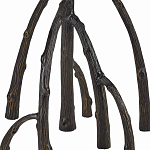 Торшер с цилиндрическим абажуром на каркасе в виде корня растения Curling Light варинант исполнения - 3 | Loft Concept в Сочи