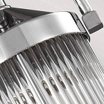 Подвесной светильник цвета хром с рифленым стеклянным цилиндрическим плафоном в современном стиле Feiss варинант исполнения - 5 | Loft Concept в Сочи