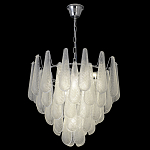 Люстра с подвесками из рифленного стекла в форме капель Textured Glass Chandelier варинант исполнения - 16 | Loft Concept в Сочи