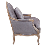 Кресло Ava Classical Armchair brown and grey velour варинант исполнения - 2 | Loft Concept в Сочи