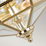 Потолочный светильник шестигранной формы с прозрачными стеклянным плафоном Elstead Lighting варинант исполнения - 11 | Loft Concept в Сочи