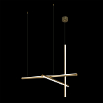 Люстра с 3-мя  пересекающимися цилиндрическими плафонами на тонких тросах Trumpet tube варинант исполнения - 3 | Loft Concept в Сочи