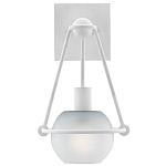 Бра белое с матовым стеклянным плафоном в форме шара White Lighthouse варинант исполнения - 2 | Loft Concept в Сочи