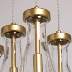 Люстра с 7-ю прозрачными плафонами из стекла в форме капли Lucid Rain  варинант исполнения - 7 | Loft Concept в Сочи