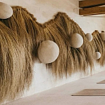 Большая дизайнерская Инсталляция из соломы RAFFIA Installation  варинант исполнения - 4 | Loft Concept в Сочи