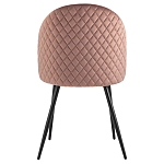 Мягкий стул в велюре пыльно-розового цвета Miruna Chair варинант исполнения - 3 | Loft Concept в Сочи