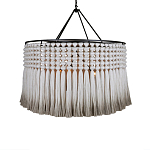 Люстра серая плетеная с кисточками Boho Tassel Chandelier варинант исполнения - 1 | Loft Concept в Сочи