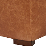 Кожаное модульное кресло коричневое без подлокотников с подушкой Coul Leather Modular Armchair варинант исполнения - 5 | Loft Concept в Сочи