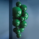 Люстра Grape Balls Зеленое стекло  варинант исполнения - 2 | Loft Concept в Сочи