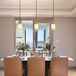 Подвесной светильник светодиодный с цилиндрическим плафоном Stone Helios варинант исполнения - 1 | Loft Concept в Сочи