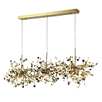 Люстра подвесная из трех частей с металлическими круглыми элементами Terzani Argent варинант исполнения - 2 | Loft Concept в Сочи