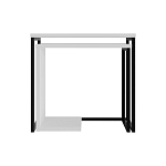 Комплект из 2-х приставных столов белого цвета из дерева ZIGOSH WHITE варинант исполнения - 1 | Loft Concept в Сочи