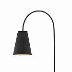 Торшер с изогнутым корпусом на бетонном основании Black Portland варинант исполнения - 1 | Loft Concept в Сочи