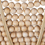 Люстра из деревянных бусин с подвесками в виде капель Wooden Beads варинант исполнения - 4 | Loft Concept в Сочи