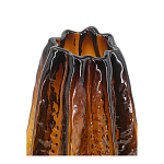 Ваза стеклянная янтарного цвета с текстурированным силуэтом Carambola варинант исполнения - 2 | Loft Concept в Сочи