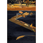 Кофейный стол с японским пейзажем Bohemia coffee table  варинант исполнения - 5 | Loft Concept в Сочи