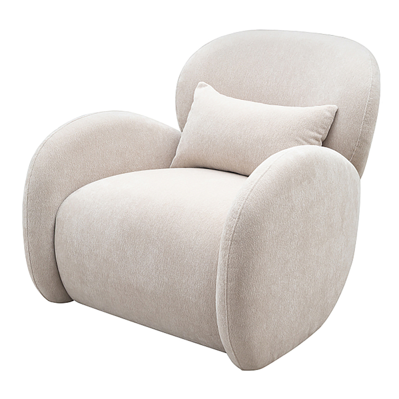 Кресло Rafael Accent Chair Молочный Черный в Сочи | Loft Concept 