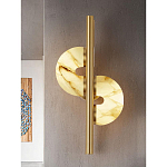 Бра  с фигурным мраморным рассеивателем Spiral of Warm Light варинант исполнения - 6 | Loft Concept в Сочи