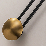 Бра с янтарным стеклянным диском и золотистыми акцентами Savio Glass Disc варинант исполнения - 3 | Loft Concept в Сочи