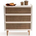 Комод с 3-мя ящиками из ротанга Blais Cream Wicker Furniture варинант исполнения - 3 | Loft Concept в Сочи