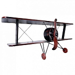 Полка книжная в виде аэроплана в стиле лофт FLY варинант исполнения - 1 | Loft Concept в Сочи