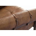 Двухместный диван Duncan винтажная коричневая кожа варинант исполнения - 4 | Loft Concept в Сочи