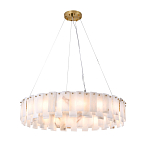 Люстра круглая декорированная натуральным камнем Stone Interior Accent варинант исполнения - 2 | Loft Concept в Сочи