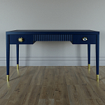 Письменный стол Elsa Dreams Blue Шпон дерево с двумя ящиками варинант исполнения - 1 | Loft Concept в Сочи