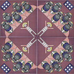 Плитка дизайнерская с узором Мангалоры варинант исполнения - 3 | Loft Concept в Сочи