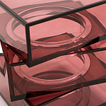 Стол журнальный в форме кубов Acrylic Furniture Lumina Crimson Clarity варинант исполнения - 4 | Loft Concept в Сочи