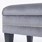 Мягкая банкетка с зоной для хранения Casket Grey варинант исполнения - 3 | Loft Concept в Сочи