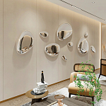 Абстрактная скульптура на стену в виде капли воды Water Outline варинант исполнения - 3 | Loft Concept в Сочи