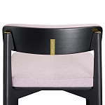 Барный стул из массива ясеня с обивкой из рогожки Elegant Ash Shape варинант исполнения - 4 | Loft Concept в Сочи