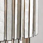 Потолочный светильник с подвесами из перламутра Unique Shine Effect варинант исполнения - 3 | Loft Concept в Сочи