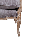 Кресло Ava Classical Armchair brown and grey velour варинант исполнения - 6 | Loft Concept в Сочи