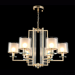 Люстра с 6-ю цилиндрическими плафонами из стекла Laurent варинант исполнения - 2 | Loft Concept в Сочи