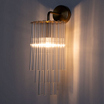 Бра с круглым основанием и длинными прозрачныи стеклянными трубками Nembus варинант исполнения - 2 | Loft Concept в Сочи