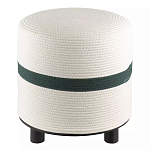 Пуф с плетеной светло-бежевой обивкой Serene Holidays варинант исполнения - 1 | Loft Concept в Сочи