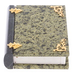 Шкатулка в виде книги из натурального камня змеевик Stone Casket варинант исполнения - 1 | Loft Concept в Сочи