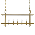 Подвесной светильник прямоугольный 5-ти ламповый Linear Kitchen Light варинант исполнения - 2 | Loft Concept в Сочи