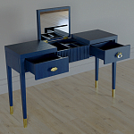 Туалетный стол - Трельяж Elsa Dreams Blue 120 см варинант исполнения - 2 | Loft Concept в Сочи