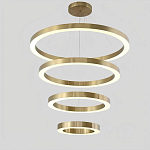 Люстра Light Ring Vertical Латунь варинант исполнения - 1 | Loft Concept в Сочи