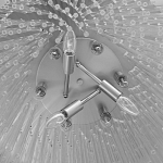 Люстра круглая с прозрачными стеклянными трубками Nembus варинант исполнения - 8 | Loft Concept в Сочи