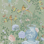 Обои ручная роспись Temple Newsam Mercury Grey варинант исполнения - 3 | Loft Concept в Сочи