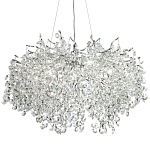 Люстра с хрустальными подвесками на металлических ветках Fairytree Light Silver Chandelier 14 варинант исполнения - 1 | Loft Concept в Сочи